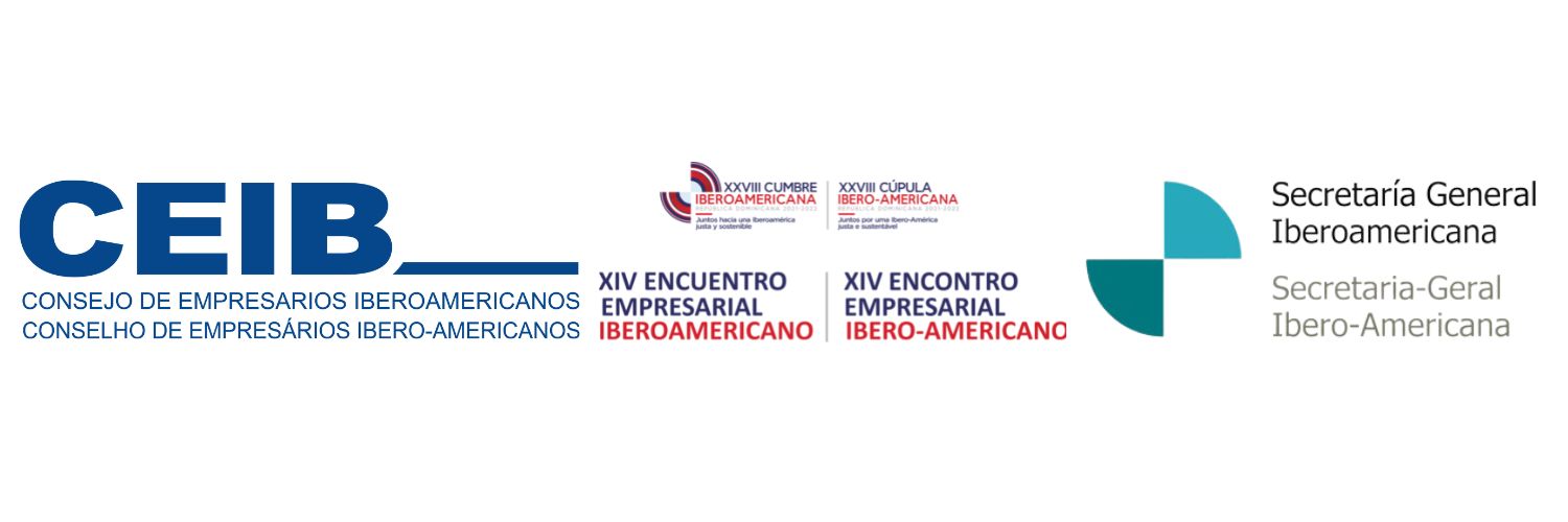 Logo de CEIB, logo de la Cumbre Iberoamericana, logo de SEGIB