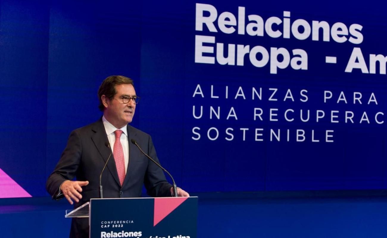 El presidente de CEOE interviene en la clausura de la conferencia Relaciones Europa-América Latina de CAF