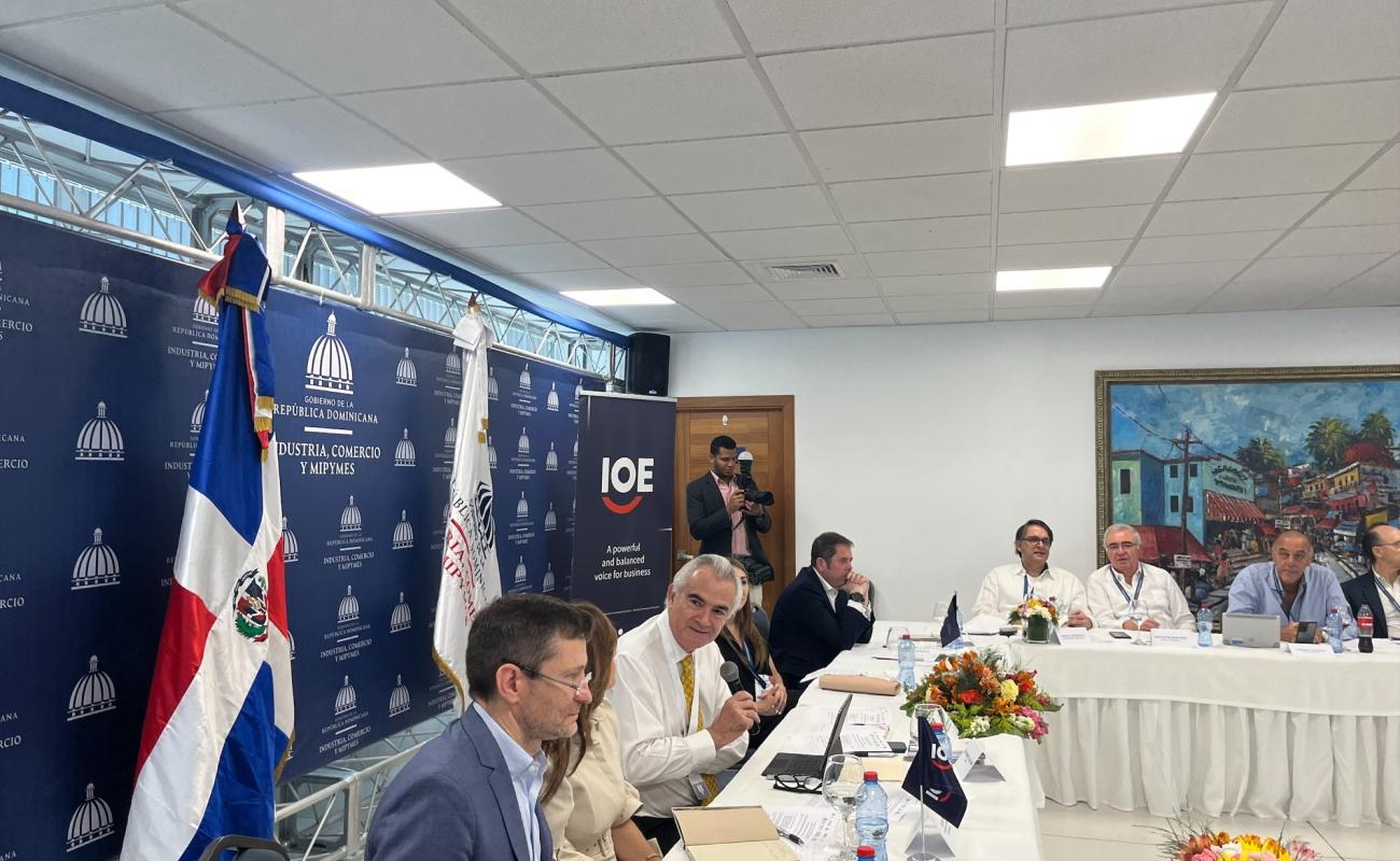 Roberto Suárez durante su intervención en la Reunión de Presidentes de Organizaciones Empresariales Iberoamericanas miembros de a OIE y que conforman CEIB