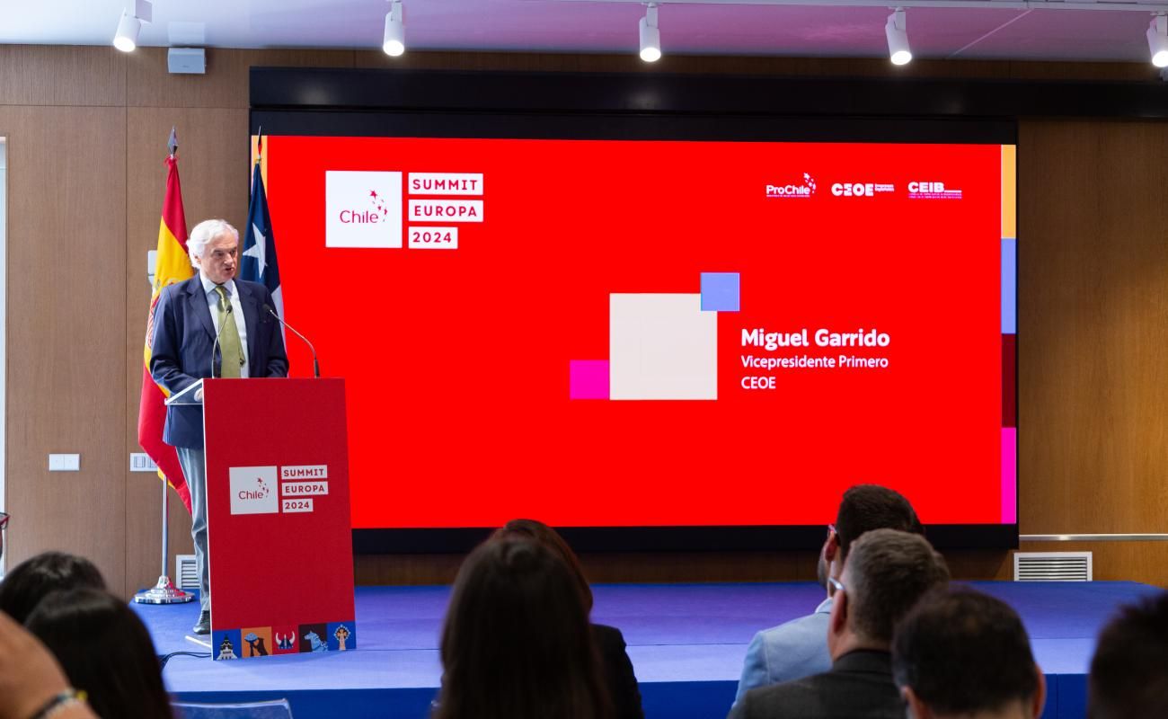 Miguel Garrido interviniendo en el escenario