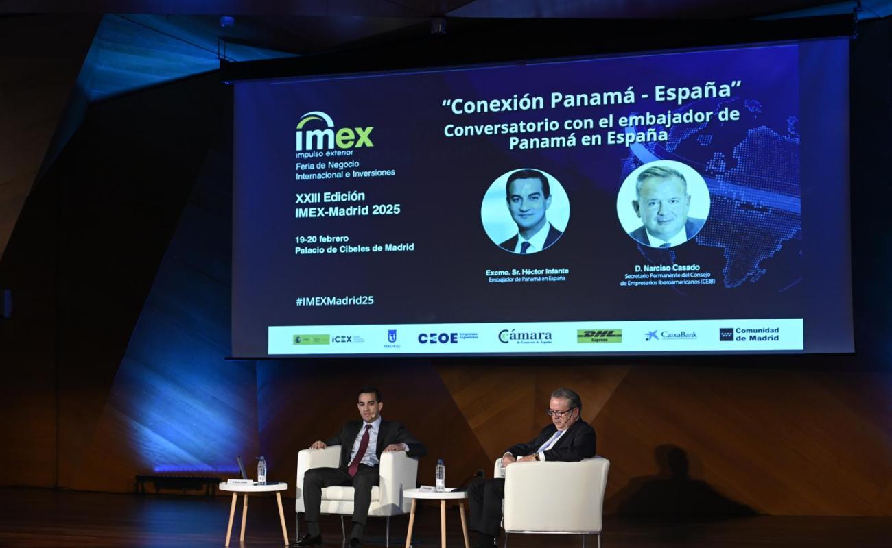 Narciso Casado y el embajador de Panamá en España