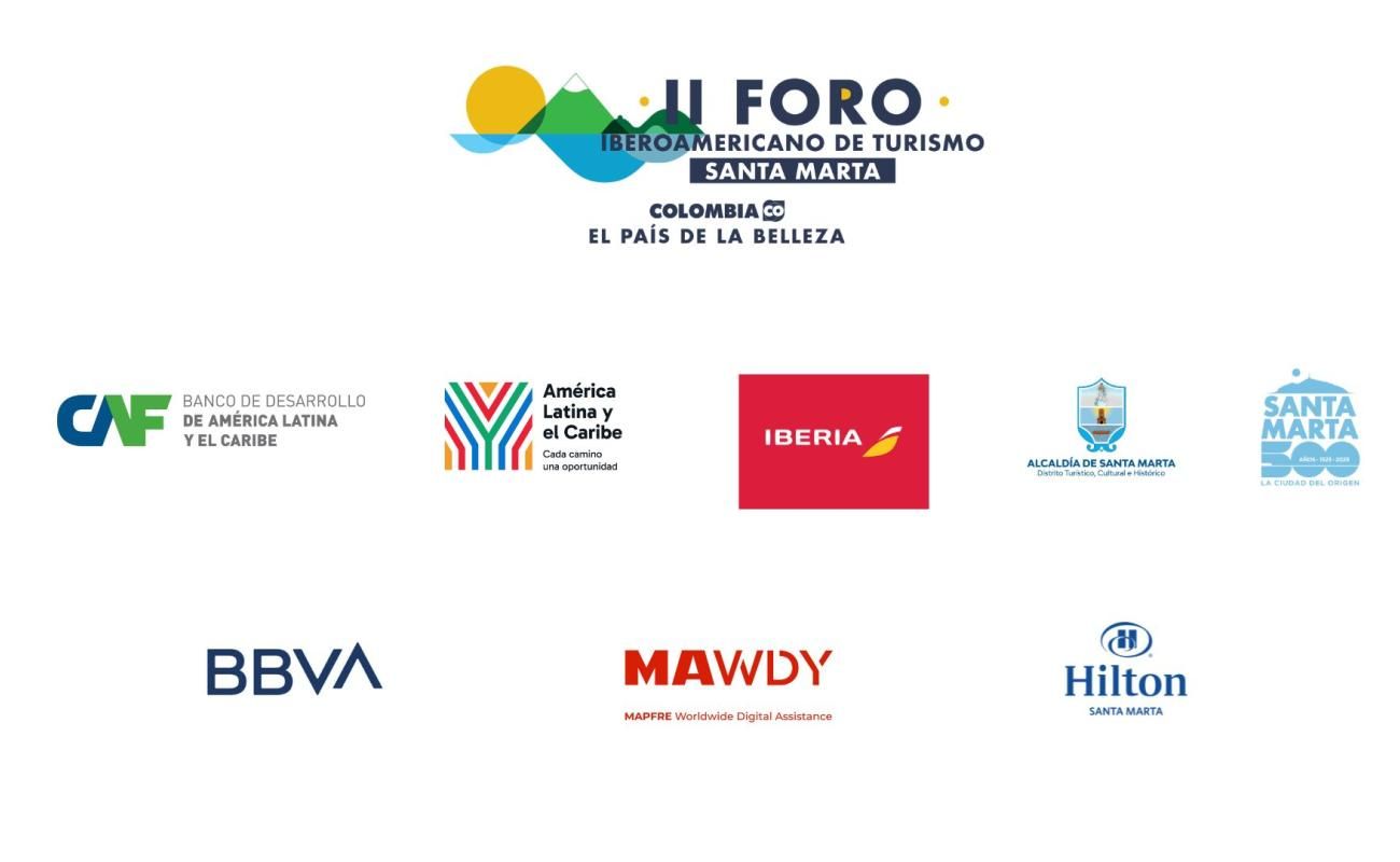 Logos patrocinadores II Foro Iberoamericano de Turismo