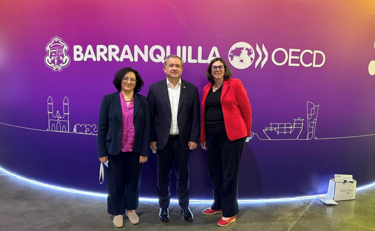 Narciso Casado junto a los ponentes de la OCDE