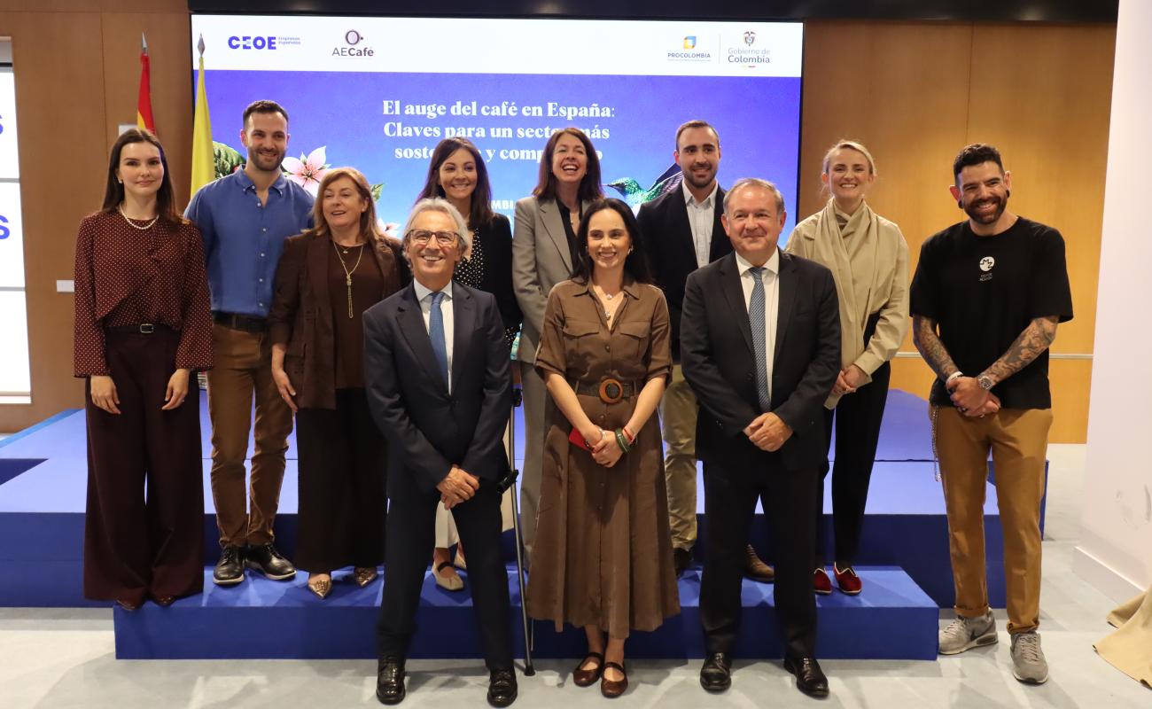 participantes en la jornada del café de Colombia