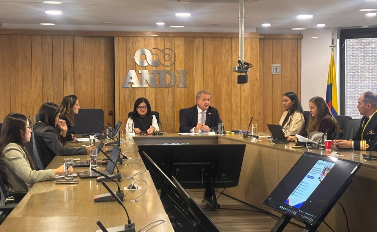 Narciso Casado durante la reunión mantenida con los máximos representantes de la ANDI