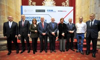 Algunos de los participantes en el encuentro empresarial celebrado en Oviedo