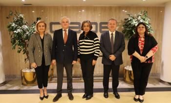 Participantes en la reunión con la presidenta de CHEP-Honduras, Anabel Gallardo