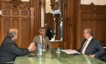 Reunión de Narciso Casado con Martín Rappallini y Marcelo Molet