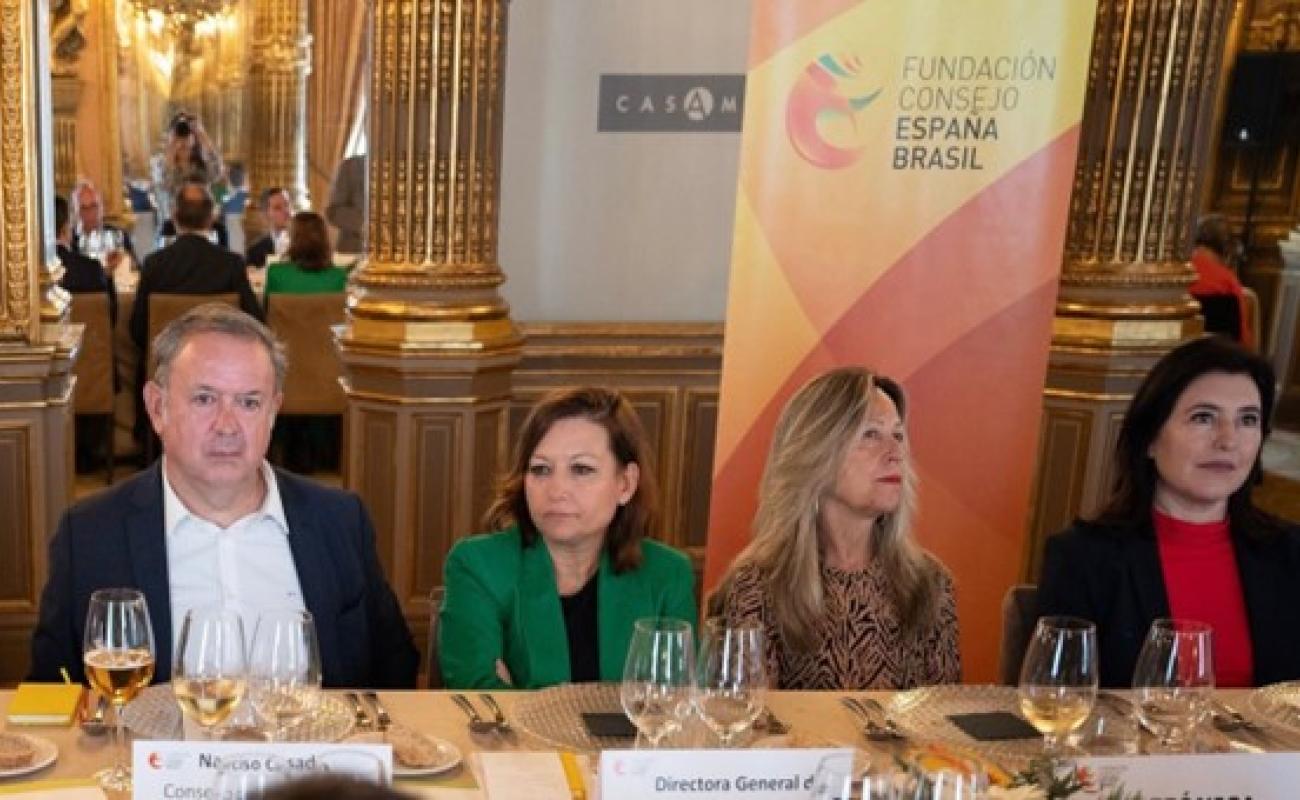 narciso casado reunión con la ministra de planificación y presupuestos de Brasil