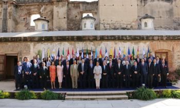 Todos los participantes en la Cumbre de Guatemala