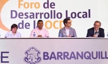 Narciso Casado durante su intervención en la OCDE